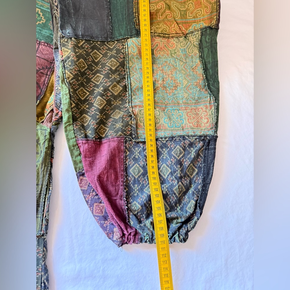 Women's Patchwork Stone Washed Balloon Cotton Pan… - image 7